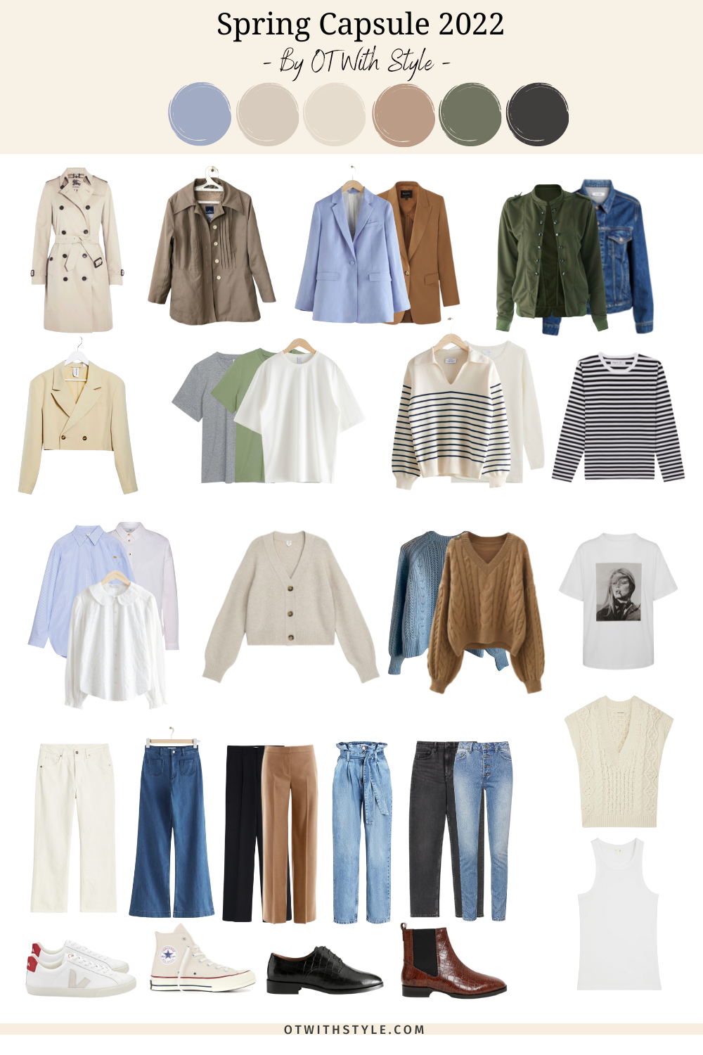 spring capsule wardrobe of 33 items