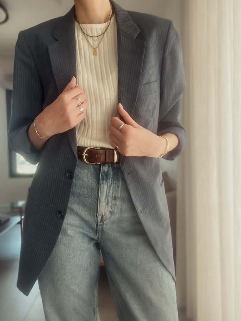 Spring outfit - Blazer and jeans